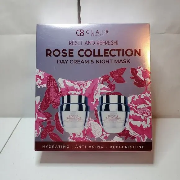 Clair Beauty Rose Day Anti Aging Cream & Sleep Mask Gift Set - Picture 7 of 7